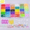 Eco-friendly Silicone Rainbow Loom Elastic Bands 3 Layers Plastic Storage Box