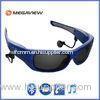 Safety Blue Spy Glasses With Hidden HD Camera Support Windows XP / Vista / 7 / 8