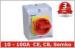 Waterproof IP65 Rotary Isolator Switch / 2 Pole 3 Pole Disconnect Switch