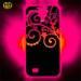 Silk printed Cell Phone iPhone 4S Protective Cases , glow in the dark phone covers