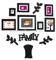 7 opening family tree plastic injection photo frame No.CY0004