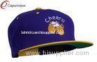 Embroidered Snapback Baseball Caps Purple Gold Cheers with Beer Mugs