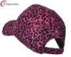Polyester Hip Hop Baseball Caps Fuchsia Animal Leopard Print Sequin