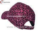 Polyester Hip Hop Baseball Caps Fuchsia Animal Leopard Print Sequin