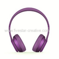 Beats Solo2 Wired HD High Definition On-Ear Headphones Royal Edition Imperial Violet with Mic Remote