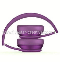 Beats Solo2 Wired HD High Definition On-Ear Headphones Royal Edition Imperial Violet with Mic Remote