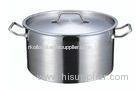 Commercial Short Stainless Steel Cookwares / Soup Pot 32L For Catering Industry
