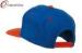 Royal Orange 3D Clover Embroidered Two Tone Snapback Baseball Caps