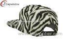 Black Flat Bill Solid Zebra Stripe Snapback Baseball Caps with Cotton