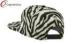 Black Flat Bill Solid Zebra Stripe Snapback Baseball Caps with Cotton