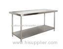 Commercial 2 Tier Stainless Steel Kitchen Work Table For Restaurant