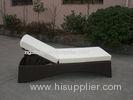 UV Resistant Waterproof Rattan Sun Lounger For Poolside / Lawn