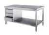 freestanding Commercial Stainless Steel Kitchen Work Table With 3 Drawers