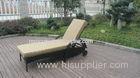 Swimming Pool / Beach Rattan Sun Lounger With Aluminium Frame