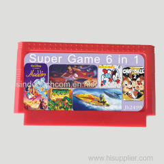 6 in 1 FC/NES 8 bit games FC Game Card