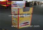 Offset Printing 3 POP Floor Cardboard Display Stands / Cosmetic Displays