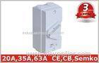 Four Pole / Triple Pole Isolator Switch 35A 45A 63A Outdoor Power Socket