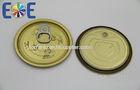 Steel Tin Can Lids / Easy Open Ends 300# 73mm For Tinplate Pop Top