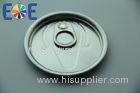 Round EOE Lid PET Can Easy Open Cap , Soup Can Lids With Safe Rim