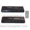 Black Mini 5 in 1 hdmi amplifier switcher remote control / automatic hdmi switch