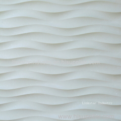 3D decor wavy interior stone wall design