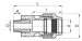 pp male adapter with brass insert compression fittings