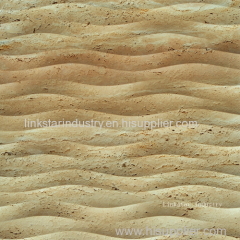 Natural travertine 3D interior wall art paneling