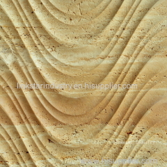 Natural travertine 3d indoor wall paneling