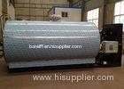 6000L / 6T Stainless Steel Milk Cooling Tank , Horizontal Direct Type / Visuable