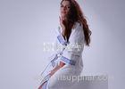 OEM Hotel Velour White Luxury Bathrobe Wholesale Hotel Quality Bathrobe , Dressing Gowns