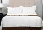 Sateen 100% Cotton Luxury Hotel Bedding Sets 220TC Plain White Single Size or Double Size