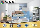 Simple European MDF Mini White Wooden Bunk Beds Kids Room Furniture