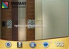 Custom Melamine Louvered Sliding Closet Doors , Wood Sliding Wardrobe Doors
