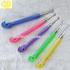 Plastic Mini Rainbow Loom Elastic Bands , Metal Hooks Rainbow Loom Hook Tool