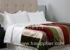 Customized Hotel White Cotton Fabric Luxury Hotel Bedding Sets 200TC with Embroedery