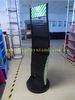 2 Sided Metal Material Floor Display Stand With Hooks , With Rotatable Base