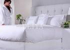 Super White Sateen Pure Cotton Ritz Carlton Hotel Bed Sheets Luxury Hotel Linen Bedding Set