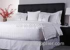60% Cotton 40% Polyester Tone-on-Tone Stripe Hotel Linen Bed Sets Single Size or Twin Size