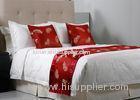 Luxury 100% Cotton Jacquard White Hotel Bed Linens For 5 Star Hotel Bedding Set