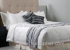 Cotton Embroidery Fabric 220TC Luxury Hotel Bedding Sets Queen Size / Full Size