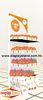 4-Shelf Customerized Metal Retail Display Stands Portable With 4C Header