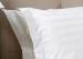 100% Cotton White Hotel Bed Sheets With Frill And 3 cm Stripe 200TC - 1000 Thread Count