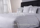 100% Cotton 3cm Stripes Luxury Hotel Bedding Sets 200TC Embroidered Hotel Bed Set
