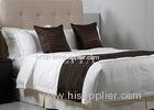 Embroider Sateen White or Custom Collection Hotel Bed Linens Soft and Comfortable