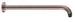 Ceiling Mounted Polish Red Copper Flexible Shower Arm With 1/2 Bsp Female Connection