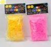 Customized Header Bag Rainbow Loom Rubber Band , Multi Jelly Color Bands