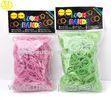 Full Color Printed Header Package Rainbow Loom Elastic Bands Mixed Solid Color