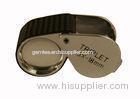 Handheld Lens 18 mm Jewelry loupe with Wrap of Leather , Magnification of 15X