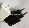 Smart Phone Travel Power Adapters , Travel Plug Adapters White Color