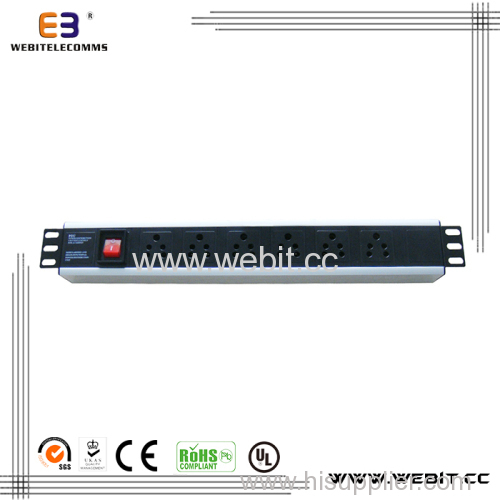 1U India series PDU with switch